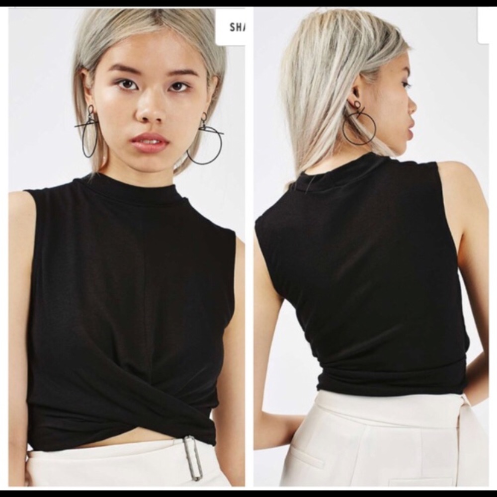 Topshop twist top